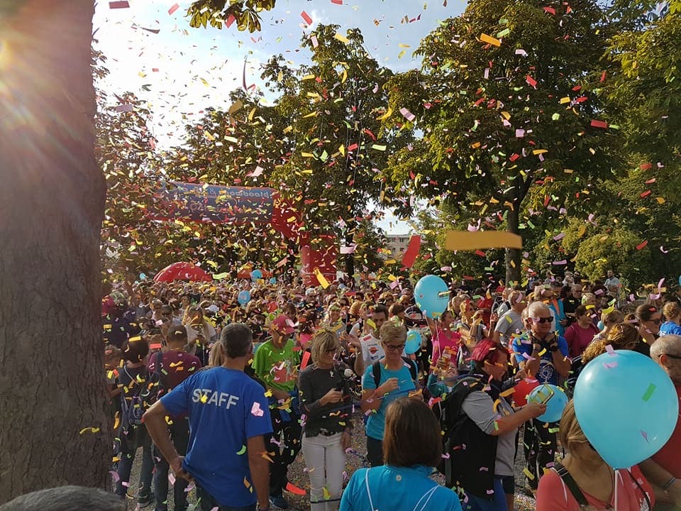 Partecipanti di Camminare per la vita