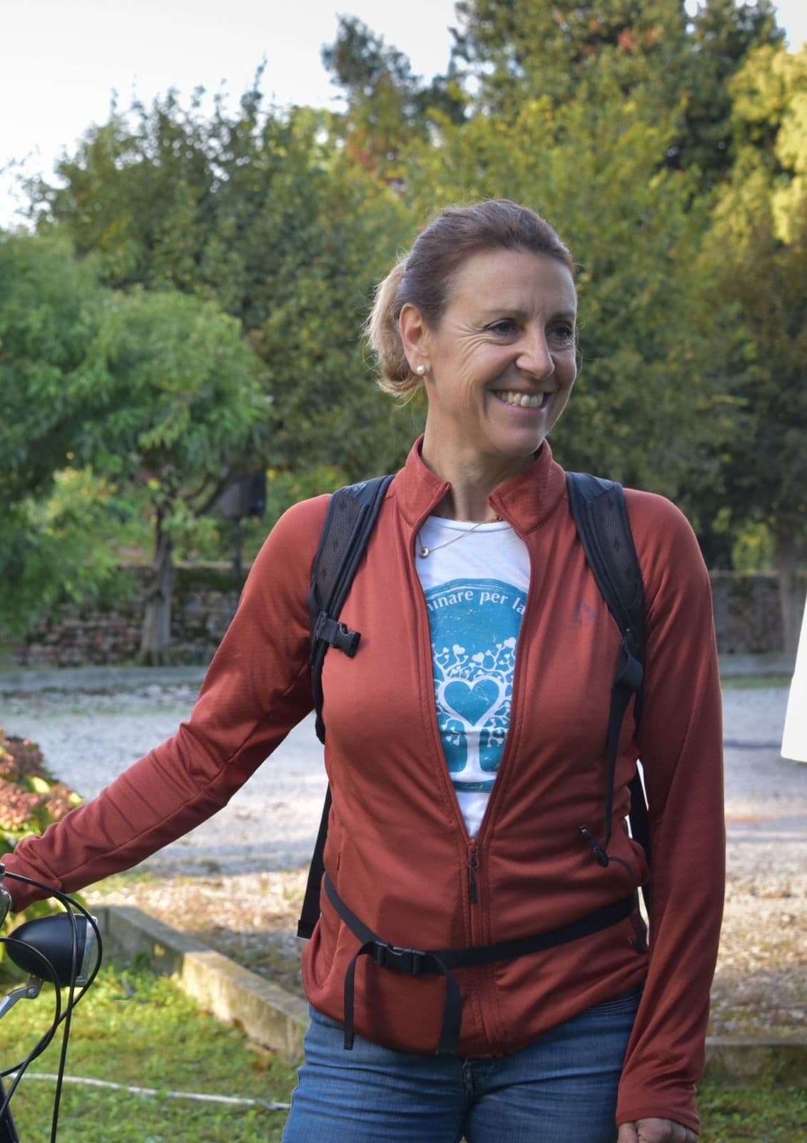 L'organizzatrice di Camminare per la vita